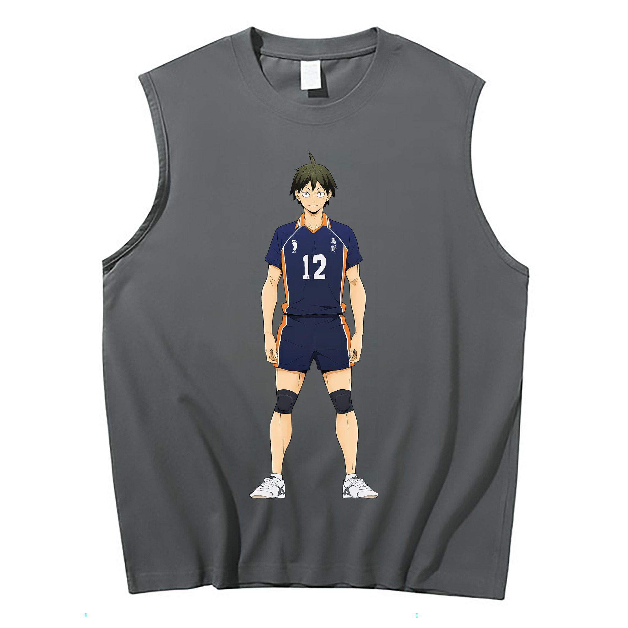 （画像用） ハイキュー!! Haikyu!! コットン100％タンクトップ（フロントプリント）